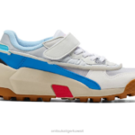 Onitsuka Tiger أطفال admix عداء ملاحظة F20P627 أحذية أبيض