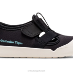 Onitsuka Tiger أطفال المكسيك 66 صندل F20P646 أحذية أسود