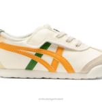 Onitsuka Tiger أطفال المكسيك 66 F20P623 أحذية كريم / الحمضيات