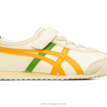 Onitsuka Tiger أطفال المكسيك 66 F20P626 أحذية كريم / الحمضيات