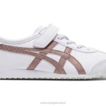 Onitsuka Tiger أطفال المكسيك 66 F20P632 أحذية أبيض/ذهبي وردي