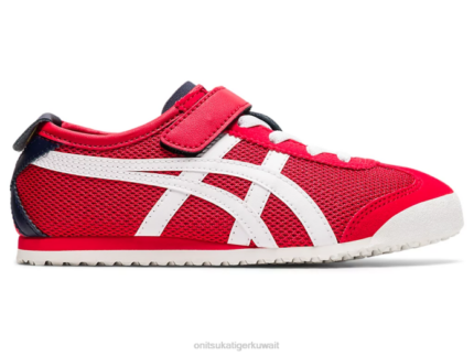 Onitsuka Tiger أطفال المكسيك 66 F20P645 أحذية كلاسيكي أحمر/أبيض