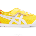 Onitsuka Tiger أطفال المكسيك 66 F20P654 أحذية أصفر/أبيض نابض بالحياة