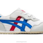Onitsuka Tiger أطفال سيرانو F20P629 أحذية أبيض/أزرق مباشر
