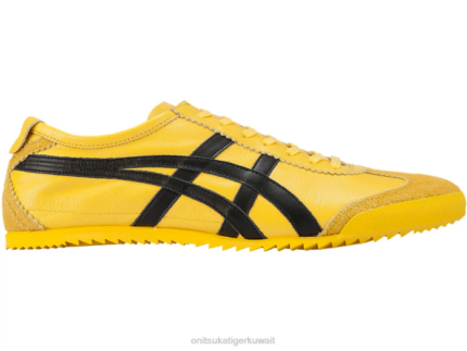 Onitsuka Tiger رجال المكسيك 66 ديلوكس F20P136 أحذية تاي تشي أصفر/أسود