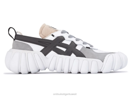 Onitsuka Tiger للجنسين أسناني ليرة سورية F20P320 أحذية أبيض/رمادي جرافيت