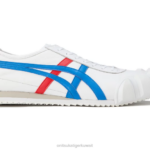 Onitsuka Tiger للجنسين أسناني مكس F20P278 أحذية أبيض/أزرق مباشر
