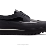 Onitsuka Tiger للجنسين البروغ حذاء أيرلندي F20P211 أحذية أسود