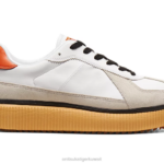 Onitsuka Tiger للجنسين الدقة F20P537 أحذية أبيض/هابانيرو