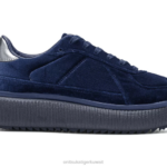 Onitsuka Tiger للجنسين الدقة F20P67 أحذية منتصف الليل / جونميتال