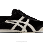 Onitsuka Tiger للجنسين المكسيك 66 باراتي F20P157 أحذية أسود/كريم