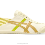 Onitsuka Tiger للجنسين المكسيك 66 باراتي F20P21 أحذية كريم/بني معدني