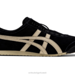Onitsuka Tiger للجنسين المكسيك 66 سهل الارتداء F20P168 أحذية أسود/معجون