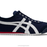 Onitsuka Tiger للجنسين المكسيك 66 سهل الارتداء F20P362 أحذية البحرية / أوف وايت
