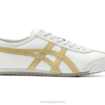 Onitsuka Tiger للجنسين المكسيك 66 فين F20P110 أحذية رمادي جليدي/بيج كاكي