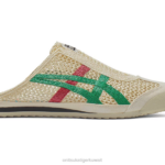 Onitsuka Tiger للجنسين المكسيك 66 قبقاب F20P34 أحذية كريم / اللفت