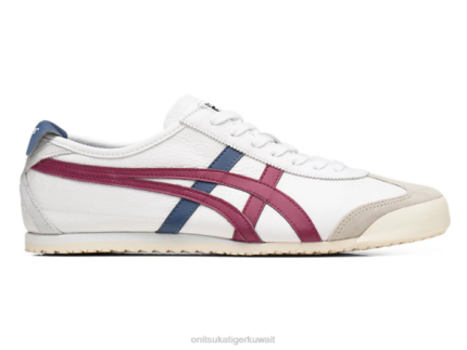 Onitsuka Tiger للجنسين المكسيك 66 F20P131 أحذية التوت الأبيض/المجفف