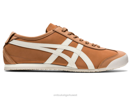 Onitsuka Tiger للجنسين المكسيك 66 F20P145 أحذية رمل أحمر / كريم