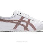 Onitsuka Tiger للجنسين المكسيك 66 F20P165 أحذية أبيض/ذهبي وردي