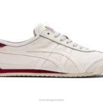 Onitsuka Tiger للجنسين المكسيك 66 F20P166 أحذية كريمة / عصير البنجر