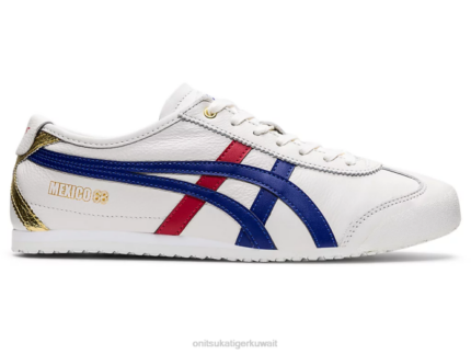 Onitsuka Tiger للجنسين المكسيك 66 F20P363 أحذية أبيض/أزرق داكن