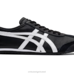 Onitsuka Tiger للجنسين المكسيك 66 F20P368 أحذية أسود/أبيض