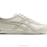 Onitsuka Tiger للجنسين المكسيك 66 F20P66 أحذية كريم/أخضر برونزي