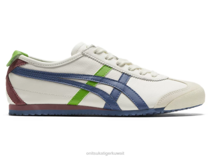 Onitsuka Tiger للجنسين المكسيك 66 F20P85 أحذية كريم / ماكو بلو