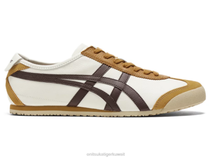 Onitsuka Tiger للجنسين المكسيك 66 F20P88 أحذية كريم/عرق السوس البني