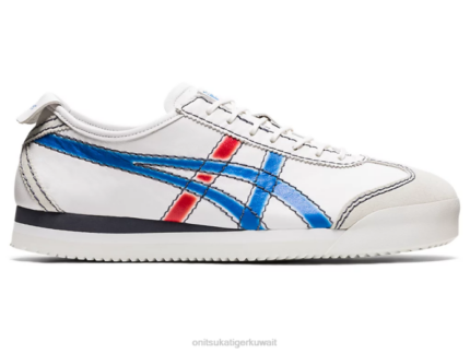 Onitsuka Tiger للجنسين المكسيك 66 SD الجبهة الوطنية F20P274 أحذية أبيض/أزرق مباشر