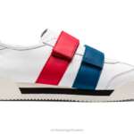 Onitsuka Tiger للجنسين المكسيك 66 SD الجبهة الوطنية F20P551 أحذية أبيض/أحمر كلاسيكي