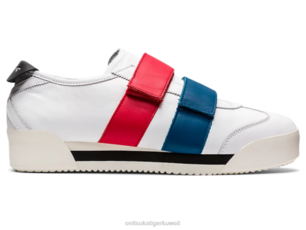 Onitsuka Tiger للجنسين المكسيك 66 SD الجبهة الوطنية F20P551 أحذية أبيض/أحمر كلاسيكي