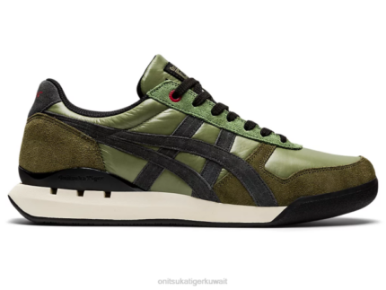 Onitsuka Tiger للجنسين النهائي 81 السابقين F20P57 أحذية الهدال الأخضر/الجرافيت الرمادي