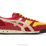 Onitsuka Tiger للجنسين النهائي 81 نانومتر F20P60 أحذية الأحمر الكلاسيكي/الذهب الخالص