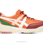 Onitsuka Tiger للجنسين الوفد السابق F20P107 أحذية طماطم قرمزية / بيضاء