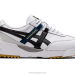 Onitsuka Tiger للجنسين الوفد السابق F20P197 أحذية أبيض أسود