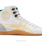 Onitsuka Tiger للجنسين جبل سكلاو F20P39 أحذية ابيض اصفر
