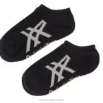 Onitsuka Tiger للجنسين جوارب الكاحل F20P494 مُكَمِّلات أسود/رمادي هيذر