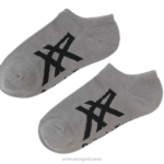 Onitsuka Tiger للجنسين جوارب الكاحل F20P495 مُكَمِّلات رمادي/أسود