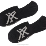 Onitsuka Tiger للجنسين جوارب غير مرئية F20P484 مُكَمِّلات أسود/رمادي هيذر