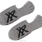 Onitsuka Tiger للجنسين جوارب غير مرئية F20P485 مُكَمِّلات رمادي/أسود