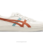 Onitsuka Tiger للجنسين جي إس إم F20P87 أحذية كريم / برتقال لاذع