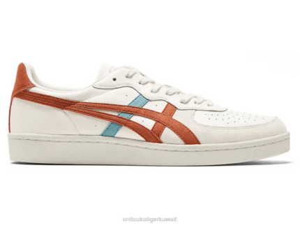 Onitsuka Tiger للجنسين جي إس إم F20P87 أحذية كريم / برتقال لاذع