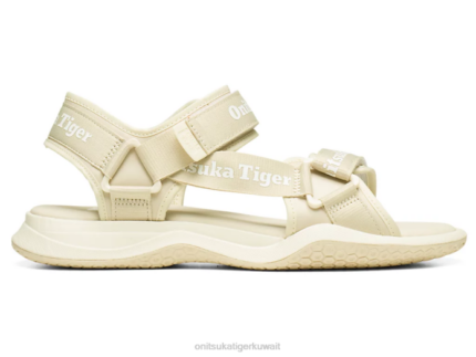 Onitsuka Tiger للجنسين حزام أوبوري F20P113 أحذية دقيق الشوفان / أبيض