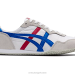 Onitsuka Tiger للجنسين سيرانو F20P322 أحذية أبيض/أزرق مباشر