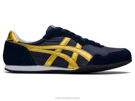 Onitsuka Tiger للجنسين سيرانو F20P323 أحذية منتصف الليل/الذهب الخالص
