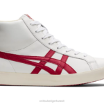 Onitsuka Tiger للجنسين فابر مرحبا نانومتر F20P138 أحذية أبيض/أحمر كلاسيكي