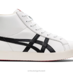 Onitsuka Tiger للجنسين فابر مرحبا نانومتر F20P293 أحذية أبيض أسود