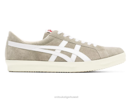 Onitsuka Tiger للجنسين فابر نانومتر F20P143 أحذية بيج شاحب/أبيض
