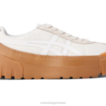 Onitsuka Tiger للجنسين قطعة الوفد F20P28 أحذية كريم الأبيض